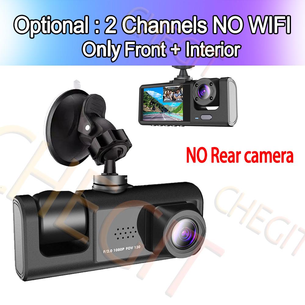 1080P 3 Channel WIFI Car DVR 2/3-Lens Front inside Dash Cam Three Way Camera DVRs Recorder Video Registrator Dashcam Camcorder