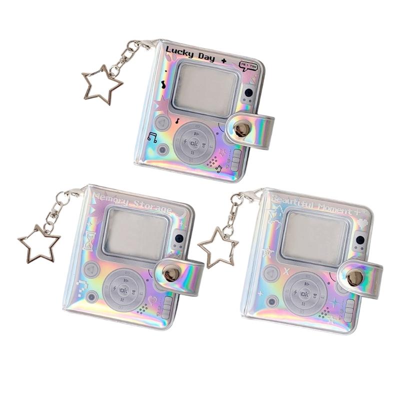 2Inches Mini Small Photo Album Photo Storage Book with Keychains Pocket Album Keychains for Picture Valentines Gift Wedding