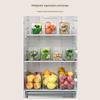 Food Grade Storage Container for Refrigerator Organization Transparent Stackable Kitchen Fridge Storage Bin