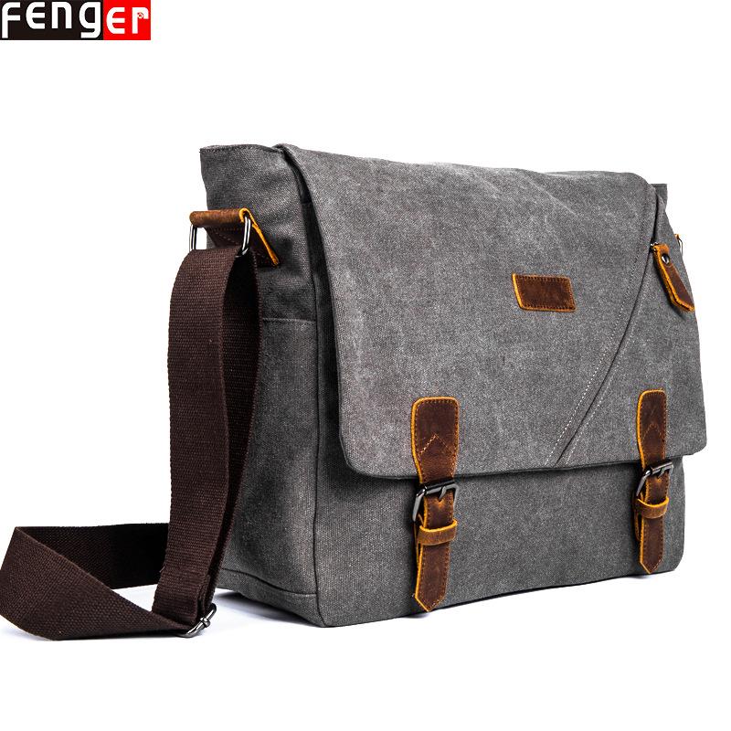Canvas Crossbody Unisex Travel Tote & Messenger Bag