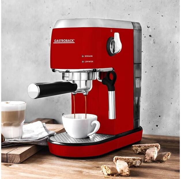 Кофемашина Gastroback 42719 Design Espresso Piccolo красный