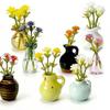 Mini Ceramic Vase Fridge Magnet 3D Micro Landscape Decorative Plant Pot Magnet For Refrigerator Kitchen Living Room Ornament