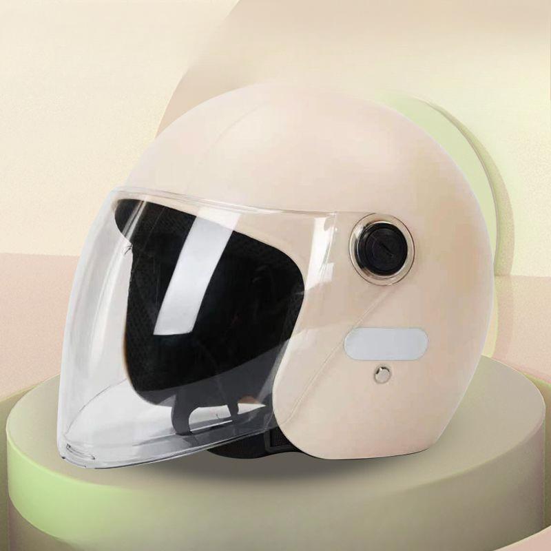 New National Standard Class A Electric Vehicle Helmets for Autumn and Winter Warmth In All Seasons for Men and Women Half Helmets