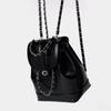 New Fashion Casual Women's Chain Backpack Solid Color Travel Backpack