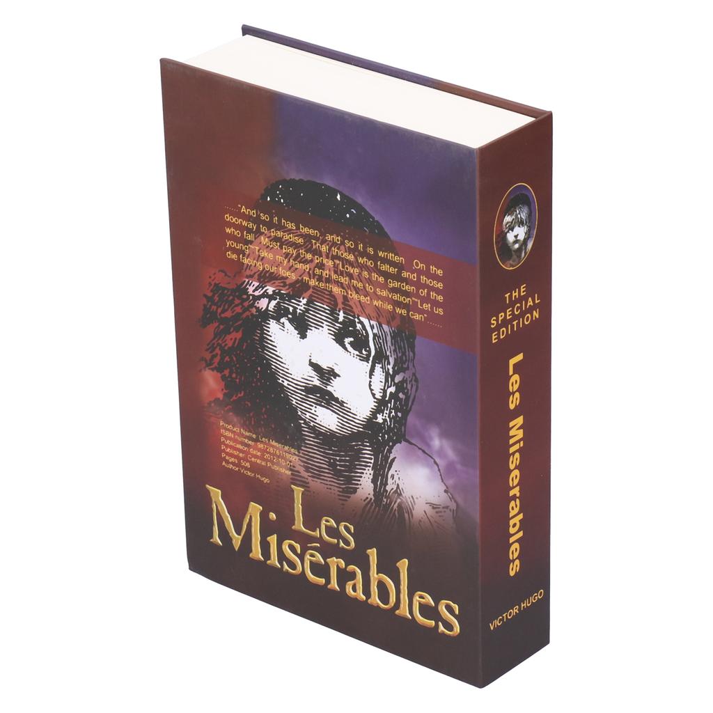 Safe Box Simulation Book Saving Box with Key for Cash Coin Money Bank Cards Jewelry