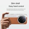 Plain Leather Classic Color-blocked Lens Heightened Case For Honor Magic 8 Pro Magic8 Slim All-inclusive Cover