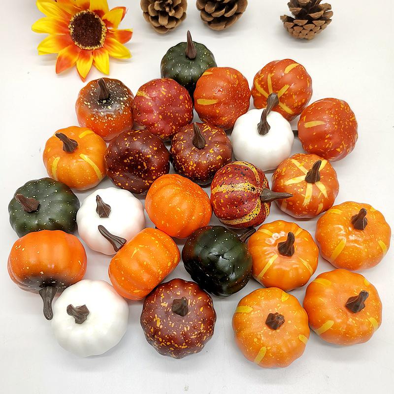 Colorful 5cm Foam Pumpkin Prop - Christmas Gift & Decor