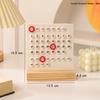 Nordic Wooden Ring Acrylic Calendar: Aesthetic Desktop Ornament and Decompression Decoration