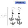 Death Moth Goth Earrings Dark Academia Jewelry Lightweight Zinc Alloy Studs Alternative Fashion Accessories