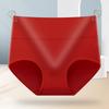 Women High Waist Solid Color Breathable Hip Lifting Tummy Control Cotton Underwear