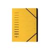 Pagna Office - Trieur - 7 Compartiments - 7 Positions - 5 Mm - A4 - À Onglets - Jaune