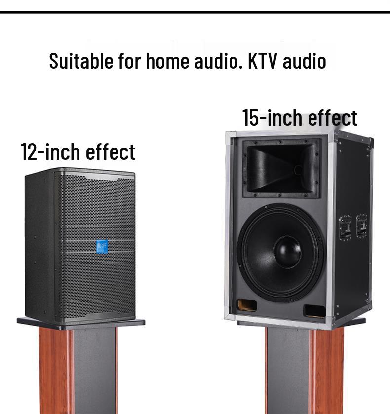 10" & 12" Solid Wood Surround Speaker Floor Stands - HIFI Rack Base