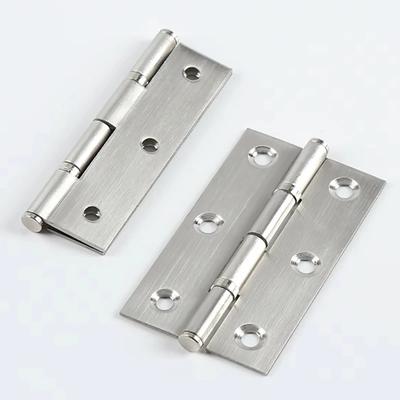 2Pcs Silvery Stainless Steel Hinge Door Connectors Cabinet Door Drawer Accessories Furniture Hinge Hardware Accessories