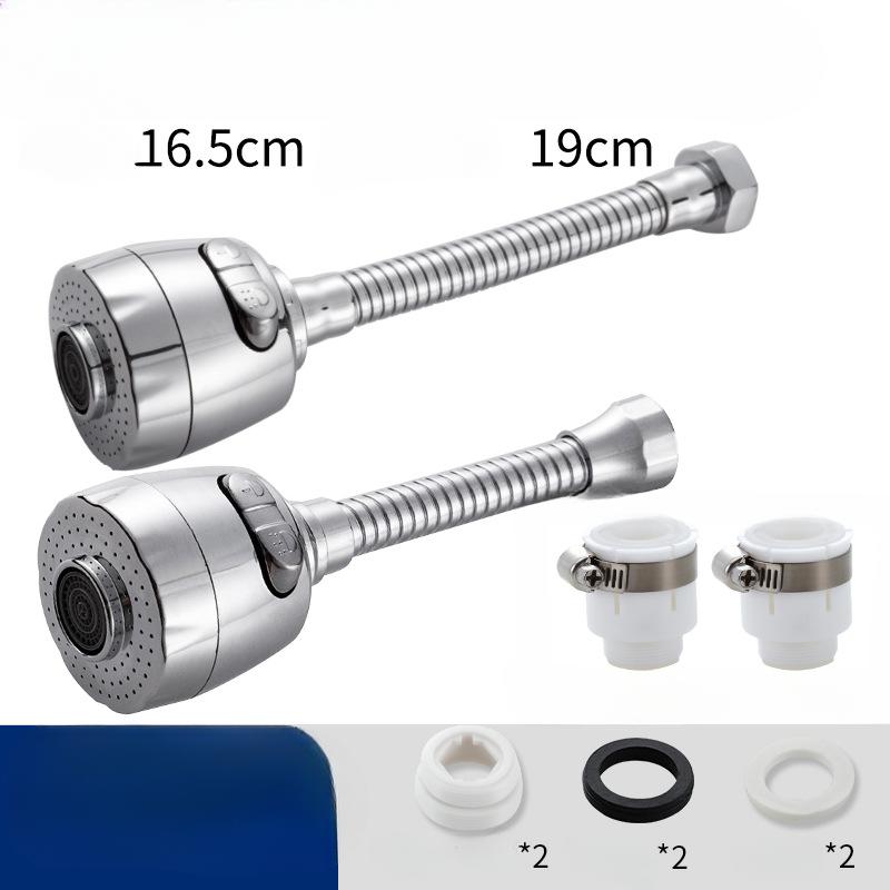 Baterie Cap anti-stropire Presurizat Filtru rotativ de 360 ​​de grade Aerator universal pentru robinet de bucătărie Extensie extinsă Economizor de apă