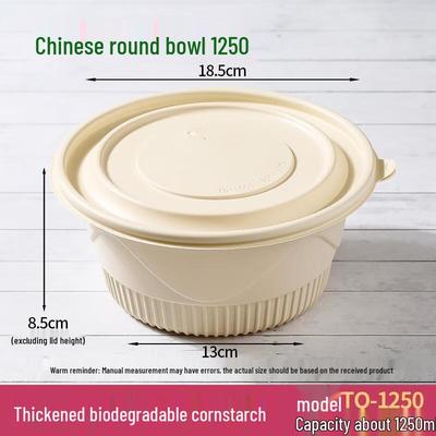 HANDUNYOU Disposable Corn Starch Food Container