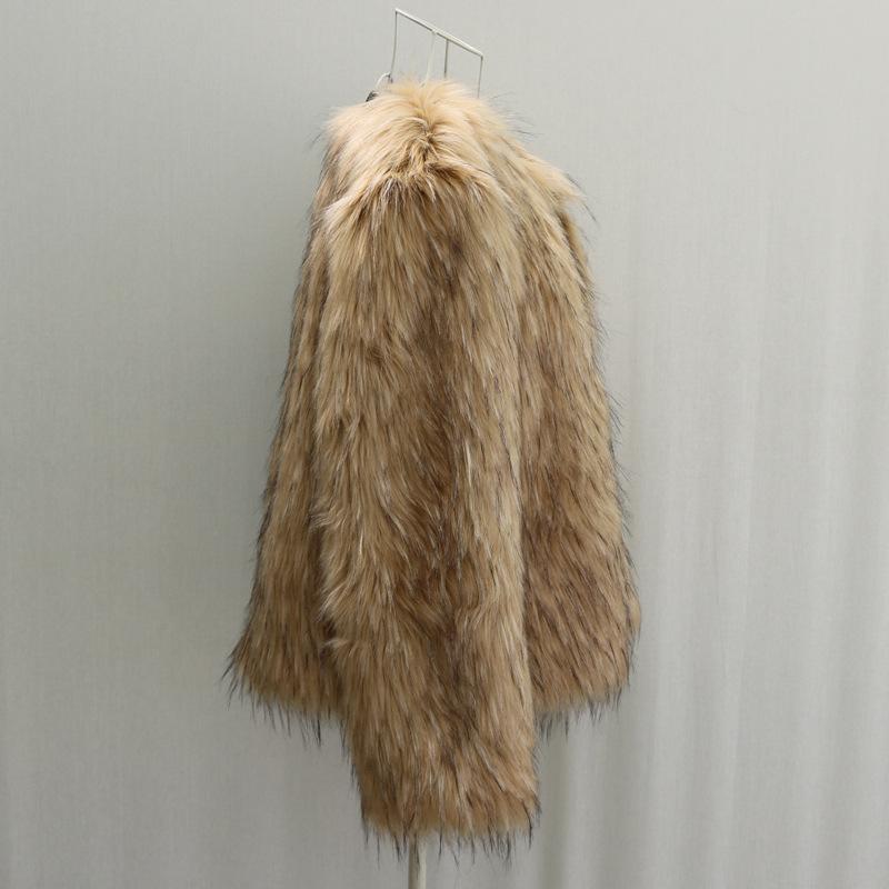 Autumn and Winter New Fox Fur Coat Short Loose Warm Large Size Raccoon Fur Coat Casual