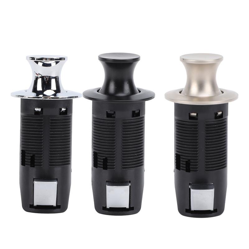 Cabinet Push Button Lock Stylish Look Keyless Cupboard Drawer Push Button Latch Knob for RV Yacht Motorhome Campervan