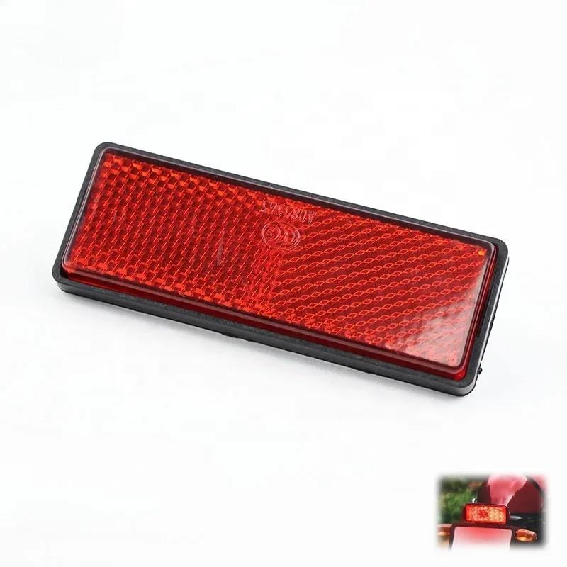 Motorcycle Reflective Plate Scooter Quad Rectangle Reflective Plate Warning Reflector for Universal Yamaha Pit Dirt Bike