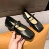 Neue Damen Ballerinas Weiche Sohle Bequem Eckige Spitze Flacher Ausschnitt Freizeitschuhe Modische Damen