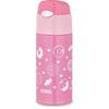 Thermos Water Bottle, Vacuum Insulated Straw Bottle, 400ml, Purple Pink, For Children, For Going To Kindergarten And School, For Cooling Only