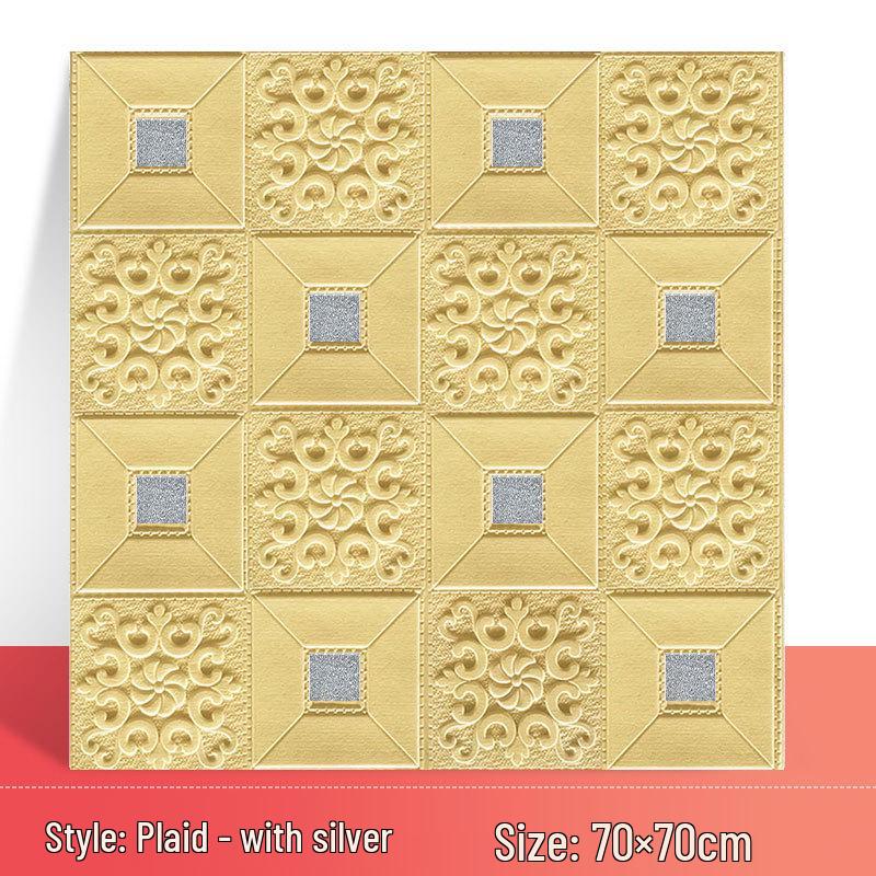 3D Waterproof Self-Adhesive Bedroom Wallpaper for Home Decoration