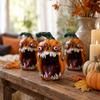 Hars Pompoen Beeldje met Uitgestoken Tong voor Halloween Huis Tafelblad Decoratie