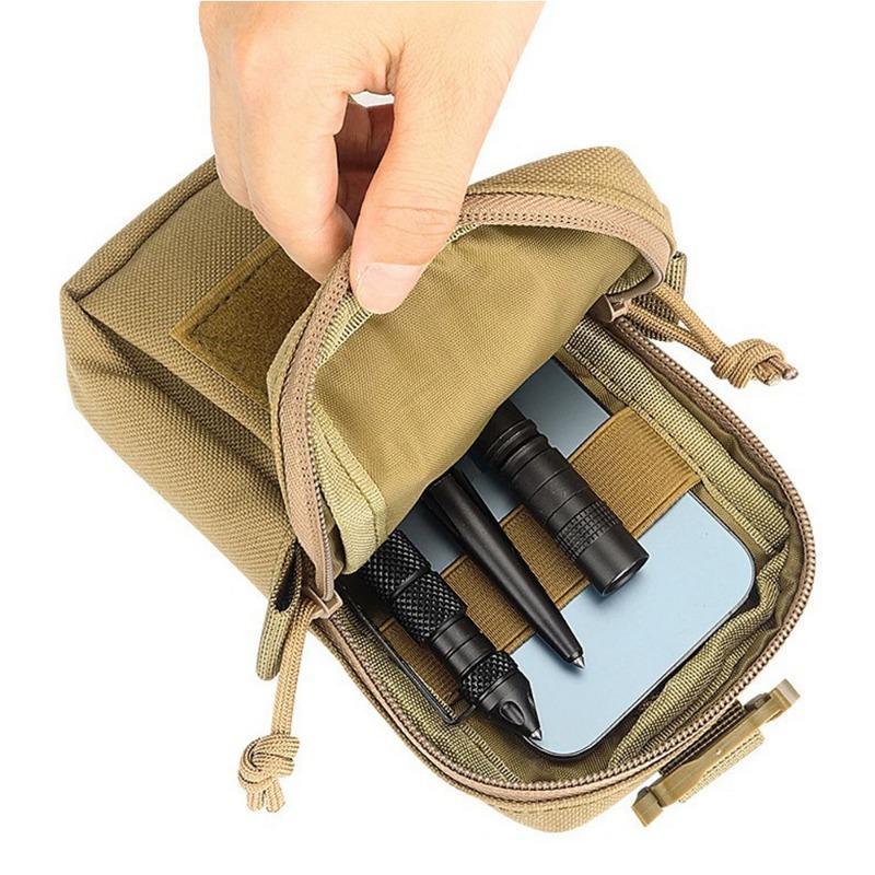 1pcs Outdoor Molle Waist Bag for Trekking,Tactical Belt Organizer with Phone Holster and Molle Pouches,Waterproof Camping Pack