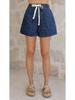 2025 Vintage Denim Two-Piece Set: Women's Loose Short-Sleeve Shirt & Shorts