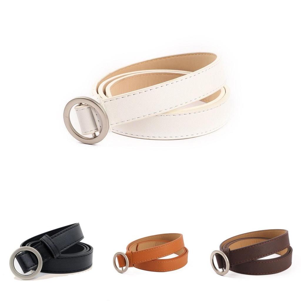 Fashionable No Hole Women's Casual Waist Belt Stylish Simple Pu Material For Everyday Use