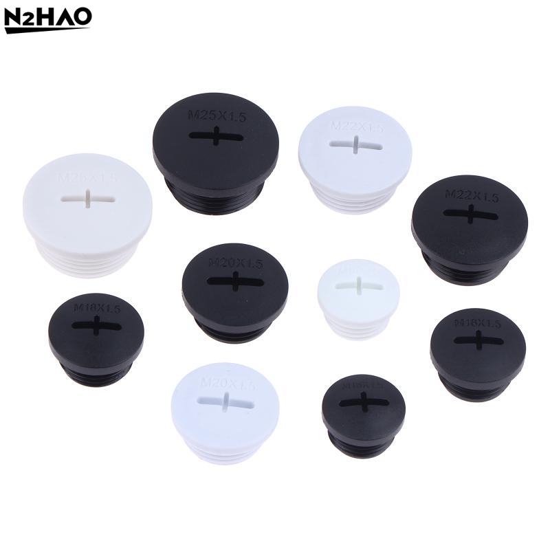 10 Bucăți Dopuri din Plastic în Formă de Cruce Nailon Impermeabile Calitate Înaltă Dopuri pentru Găuri Filetate M16X1.5 M18X1.5 M20X1.5 M22X1.5 M25X1.5