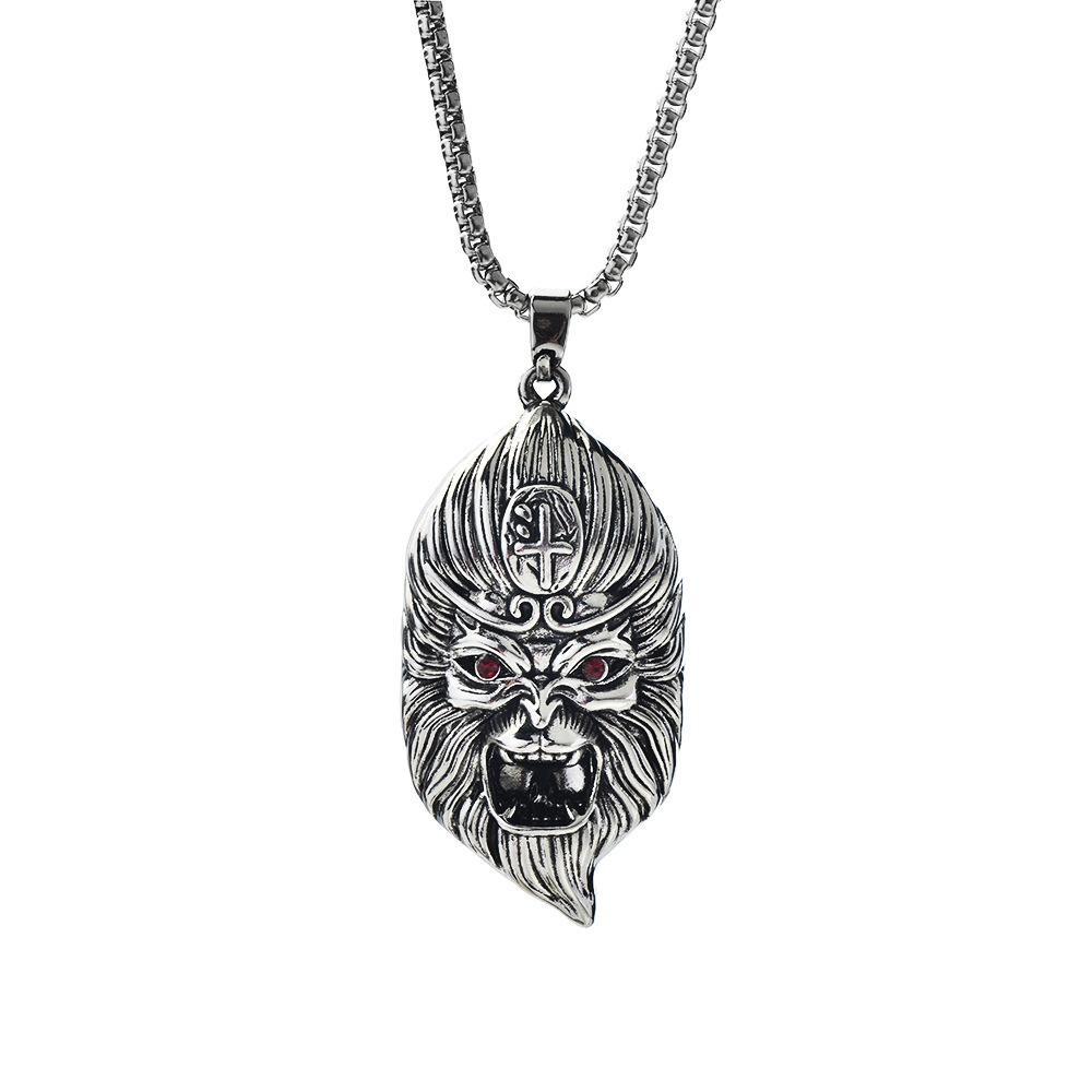 King Monkey Distinctive Necklace Made From Metal With Stunning Pad Gold Finish For A Bold Statement Look