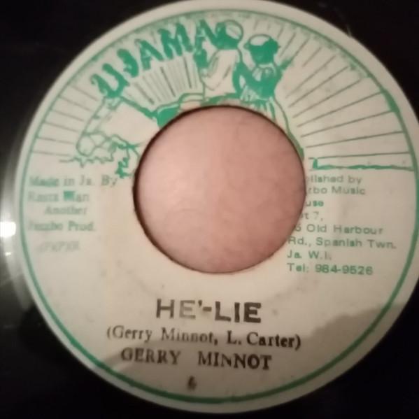 

7inch Record GERRY MINNOT - He -Lie NONE Ujama Jamaica Reggae, Ska & Dub Used