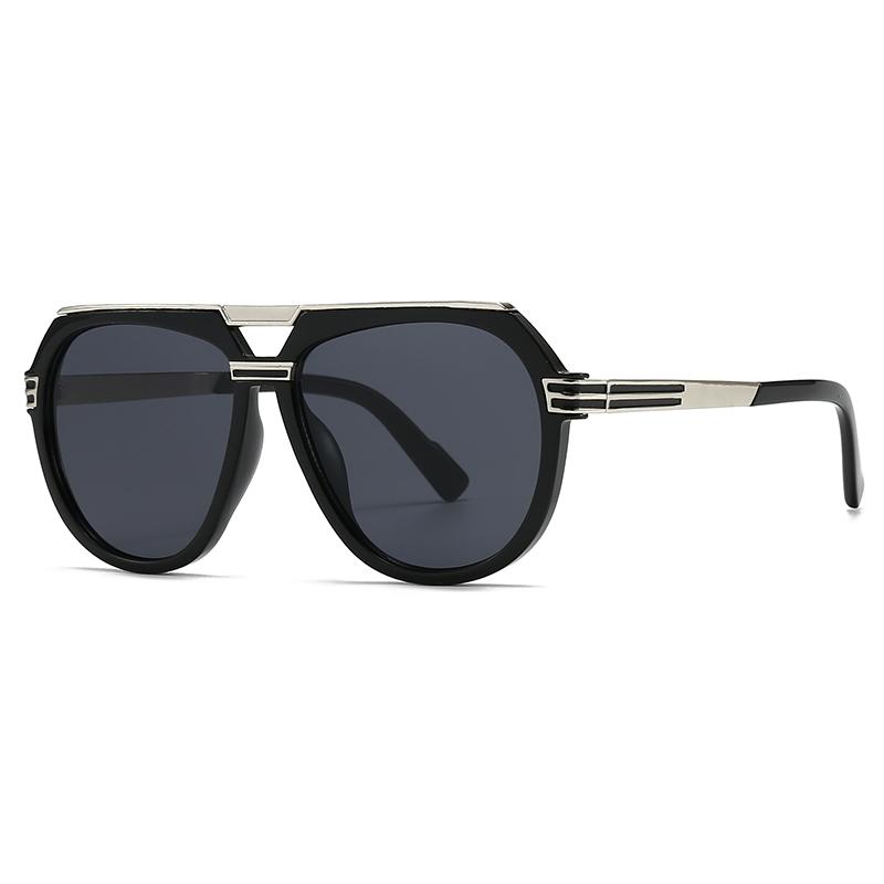 Cross-Border Export New Modern Coverage Large Frame Men's Sunglasses Ins Style Street Style Big-Name Sunglasses Lh