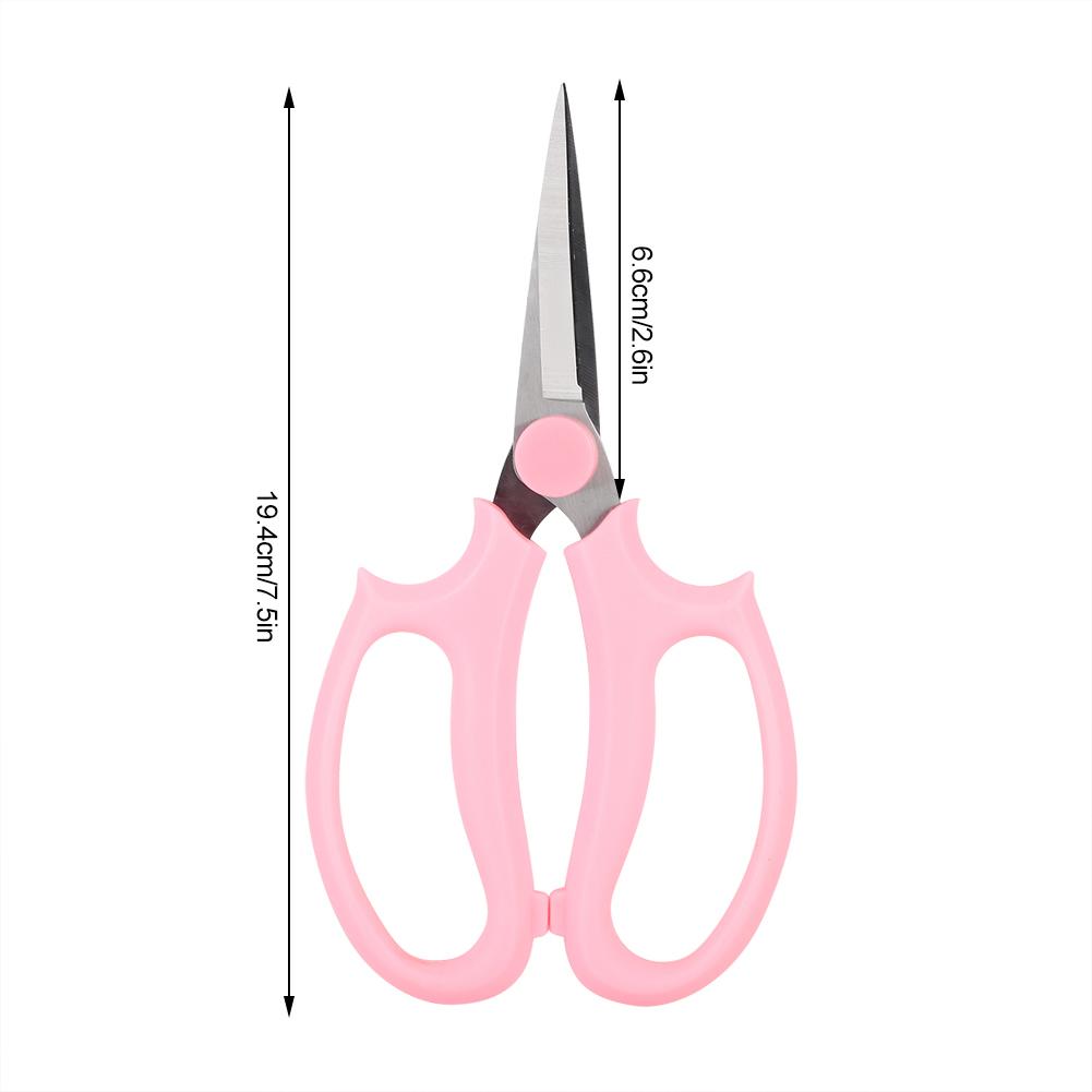 Multifunctional Floral Scissors Pruning Shears Flower Cutting Scissors(Pink)