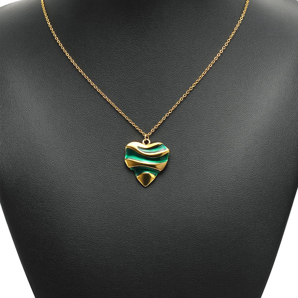 5Pcs Stainless Steel Waved Heart Charms for DIY Women Jewelry Necklace Findings Bracelets Pendants Earrings Making Accessories