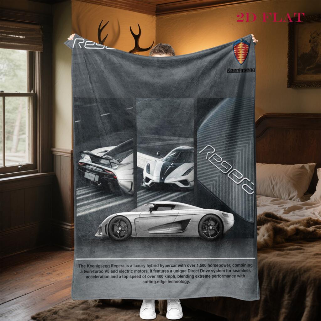 Koenigsegg Jesko: Elegance blanket sofa blanket Home Decor bedroom Machine washable Digital printing
