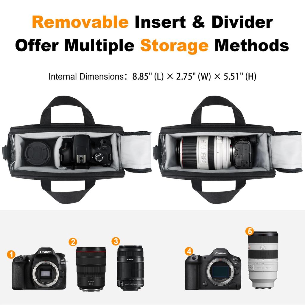 Lacdo Camera Compatible with Canon Powershot SX420 Nikon Coolpix Panasonic Sony A Shoulder Bag for Digital Cameras and Bag, SX540, SX530, SX60, HS,