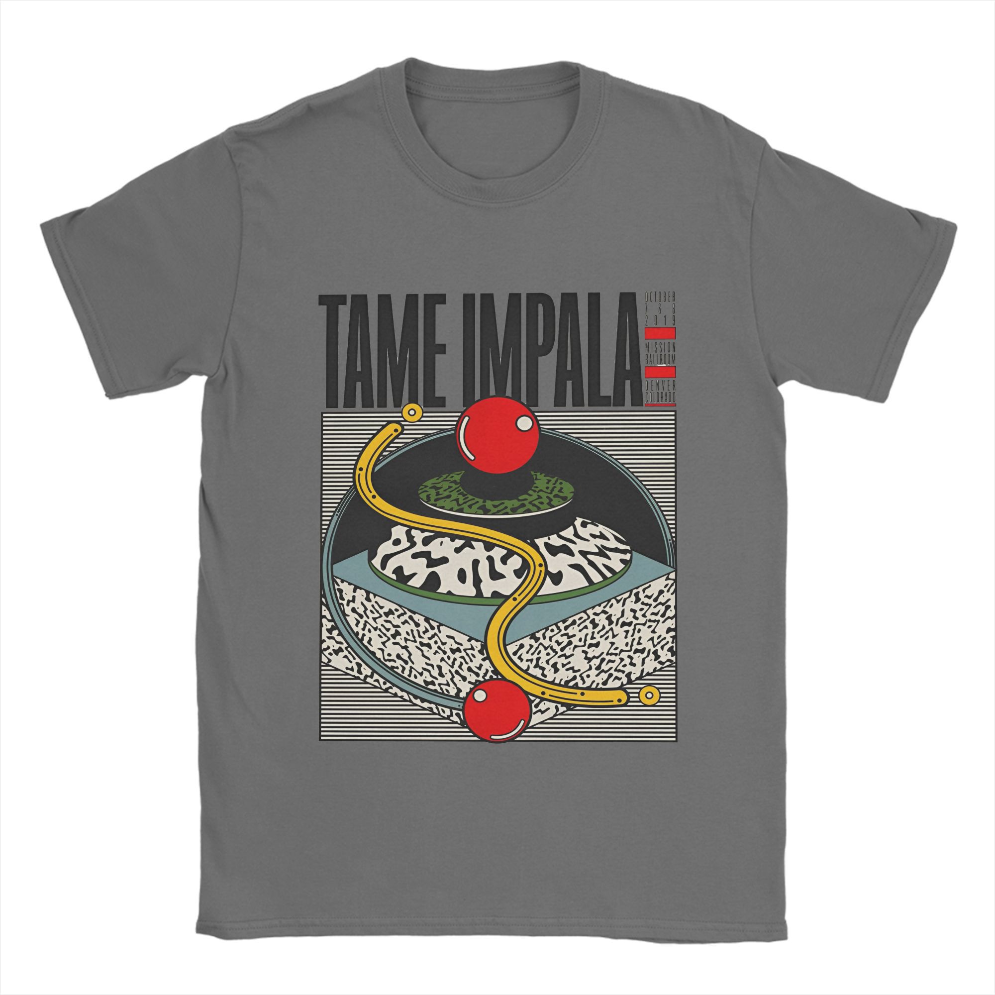 GUOYAN TOP Grappig Tame Impala T-shirt Heren Ronde Hals Puur Katoen T-shirts Pop Rock Korte Mouw Tees 4XL 5XL Tops XL