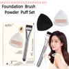 Lekki aplikator do płynnego makijażu ze zintegrowaną gąbeczką Akcesorium do narzędzi do makijażu Płaski pędzel do podkładu