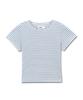 Michikoleondeonkosino Marine Stripe Crop Top Blue