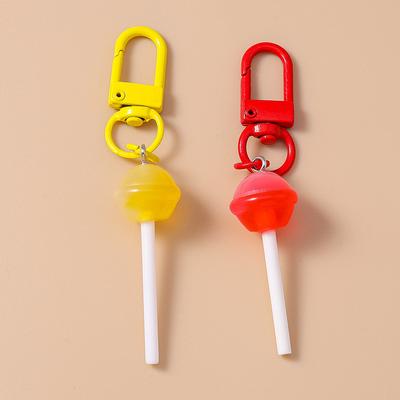 Lindo Llavero de Caramelo Lollipop de Resina Mini Llaveros de Comida con Simulación 3D para Mujeres Niñas Colgante de Bolso Joyería DIY para Niños Regalos