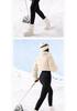 Women's Thickened Yoga Shark Pants - Winter 2025 Hip-Lifting Coffee Color Outerwear