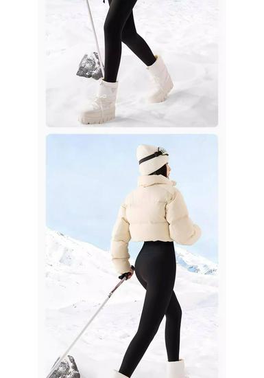 Women's Thickened Yoga Shark Pants - Winter 2025 Hip-Lifting Coffee Color Outerwear