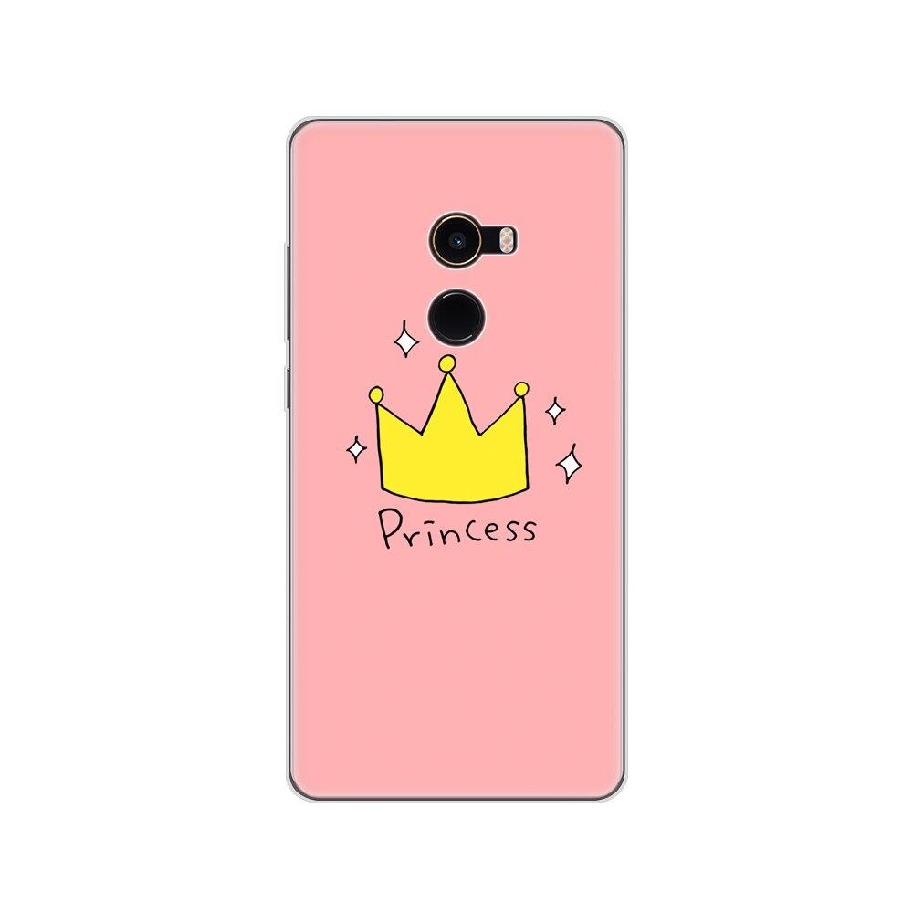 Soft Case for Xiaomi Mix 2 Silicon Case for Xiaomi Mi Mix 2 Mix2 Back Cover Protective Printing Transparent Coque