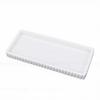 Bathroom Vanity Tray Marble Pattern Water Proof Silicone Rectangle Countertop Organizer Tray for Kitchen Bedroom White