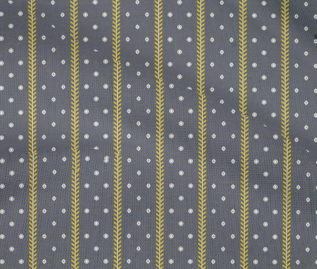 oneOone Cotton Flex Fabric Stripe|Hexagon & Triangle Geometric Printed Fabric 1 Yard 40 Inches