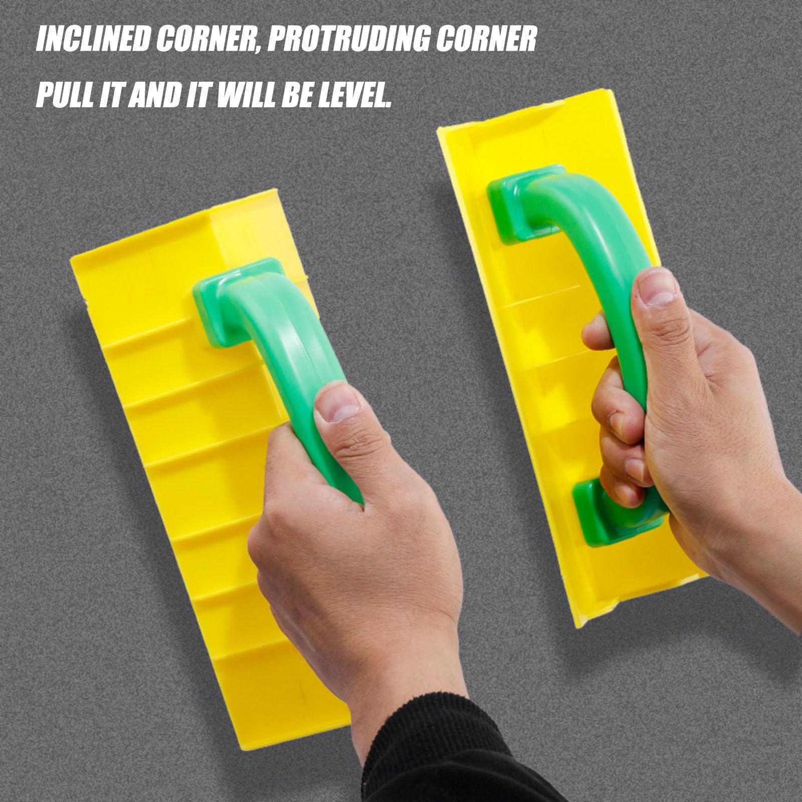 

2pcs Wall Corner Smoothing Tool Plastic Inner And Outer Corner Handheld Plaster Trowel Drywall Gypsum Seam Tool Suitable For DIY And Use, Drywall I One Size
