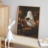 Halloween Diamond Painting Kit Cute Reading Spirit Library Vintage Home Decoration Painting