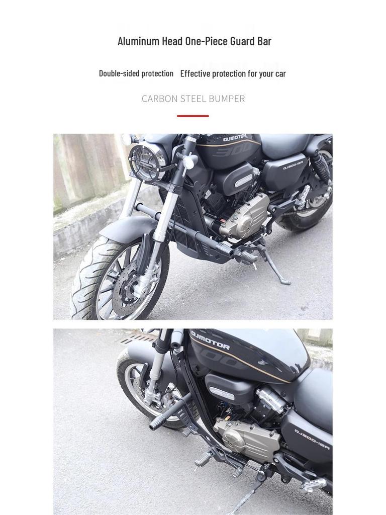 Retro Rear Backrest & Anti-Fall Guard for Qianjiang Flash 300S Motorcycle