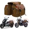 Canvas Motorcycle Saddlebag Luggage Bags Waterproof Stroage Bag